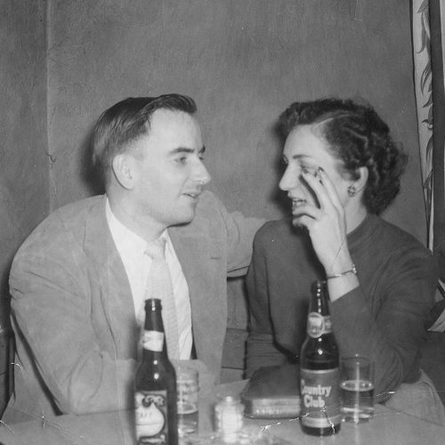 RG and Betty Baker Sharing a Drink